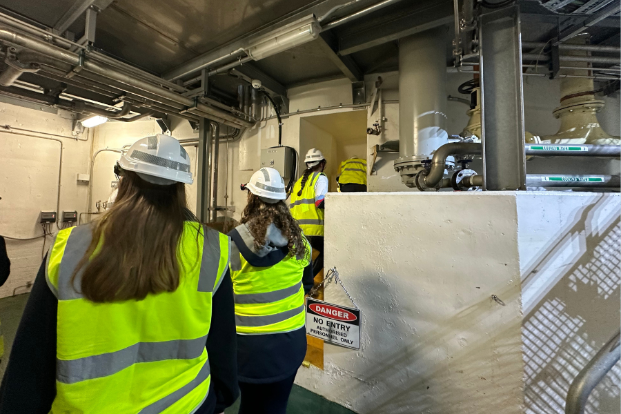 Students venturing through Meadowbank Power Station