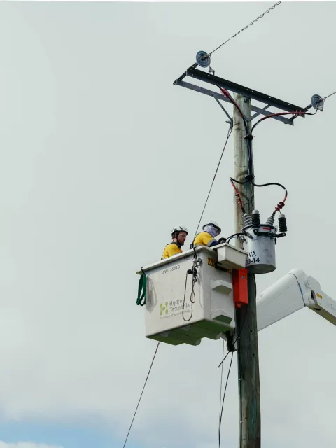 King Island Power Pole