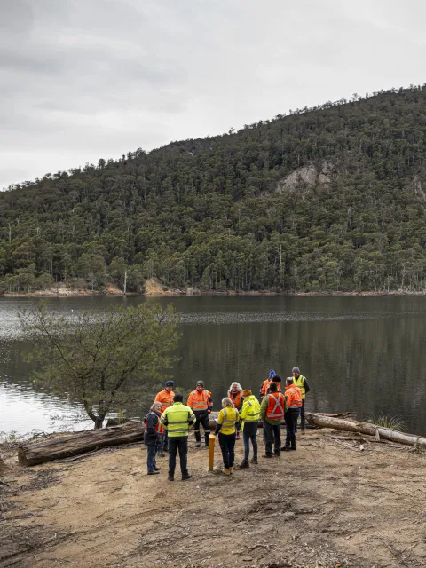 Group of people - Lake Cethana