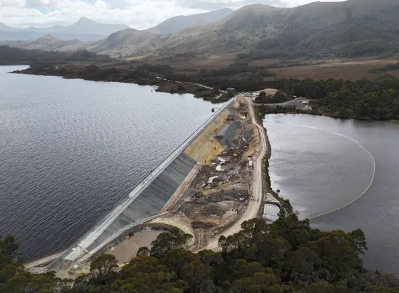 Edgar dam - aerial view