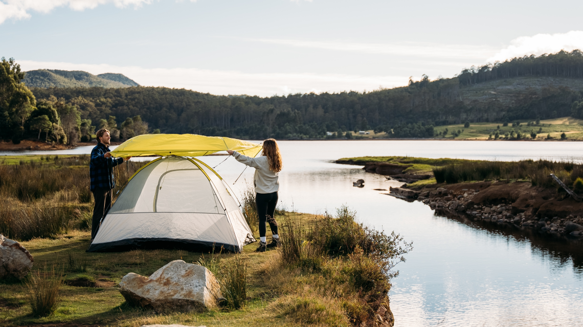 Camping at Lake Gairdner