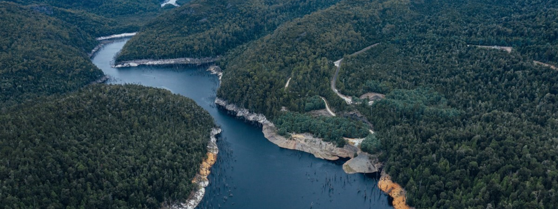aerial view Lake Mackintosh