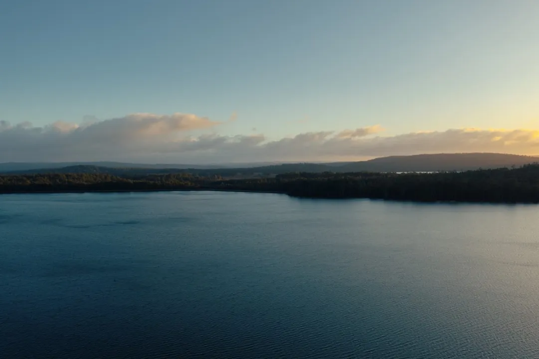 Sunrise at Lake Binney